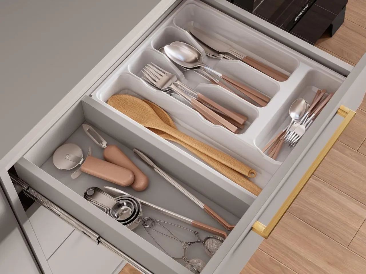 Cozinha Completa Essence 5 peças - Fendi/Cedro l65 - Foto 4
