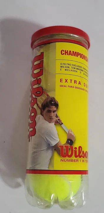 Dunlop Abzorber ou Wilson - Bola de Tênis (Nova - 3 Bolas) - Foto 4