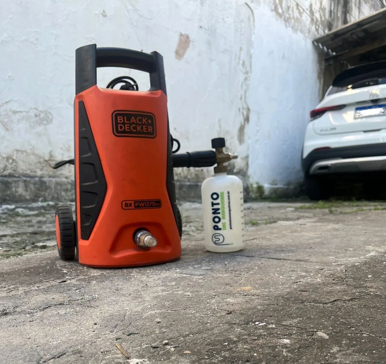 Lava jato + engate rápido+mangueira 8 metros e snow foam