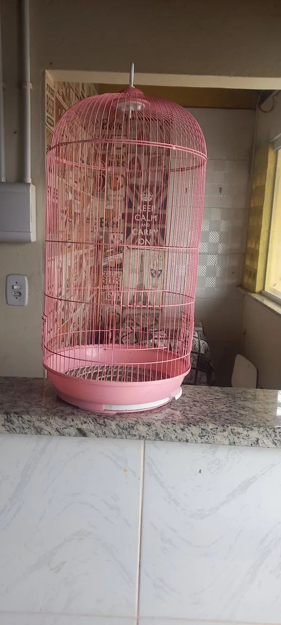 Gaiola rosa para Calopsita   - Foto 2