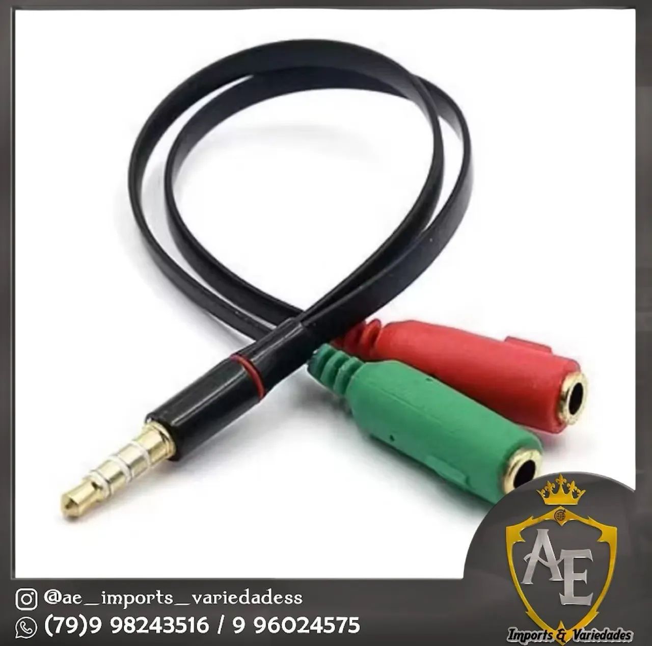 Cabo y adaptador para fone 