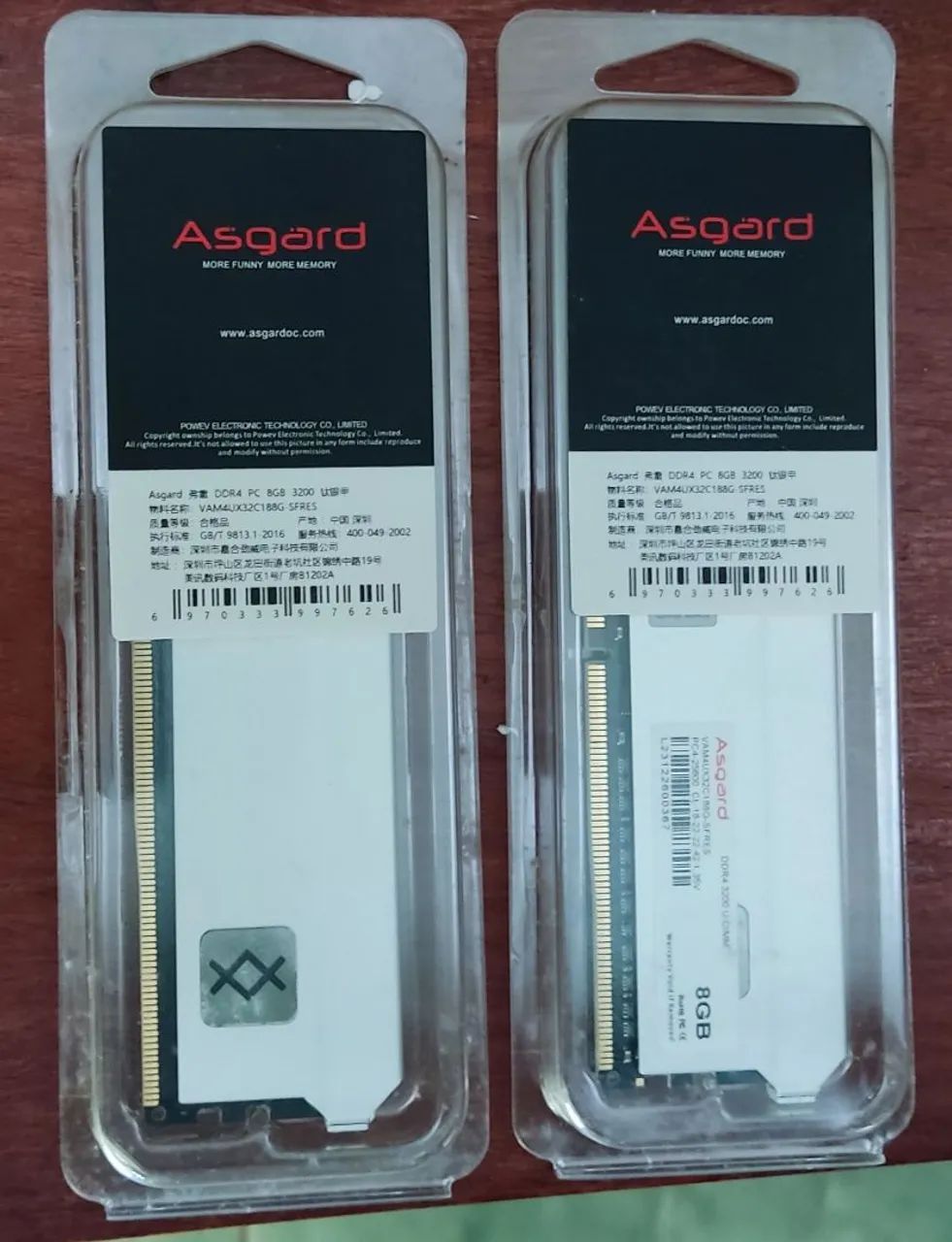 RAM DDR4 16GB (8X2) 3200MHZ ASGARD FREYR64168576258177121