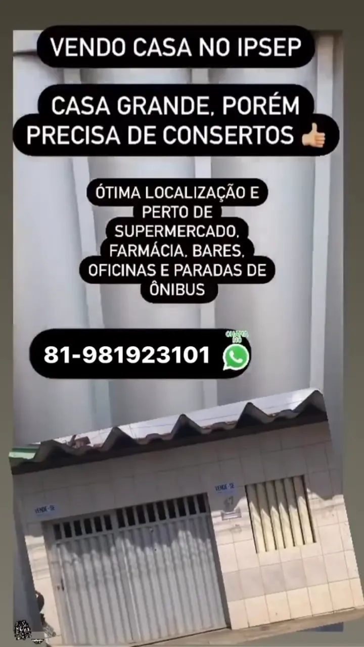 Casa 3 quartos 