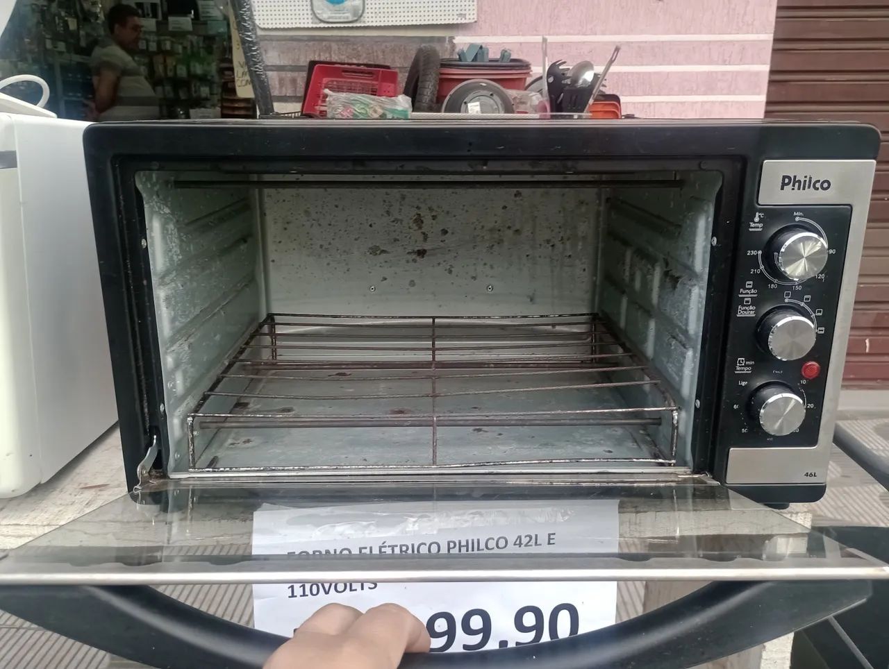 Forno Elétrico Philco 42L voltagem 110 volts apenas 199 - Foto 3