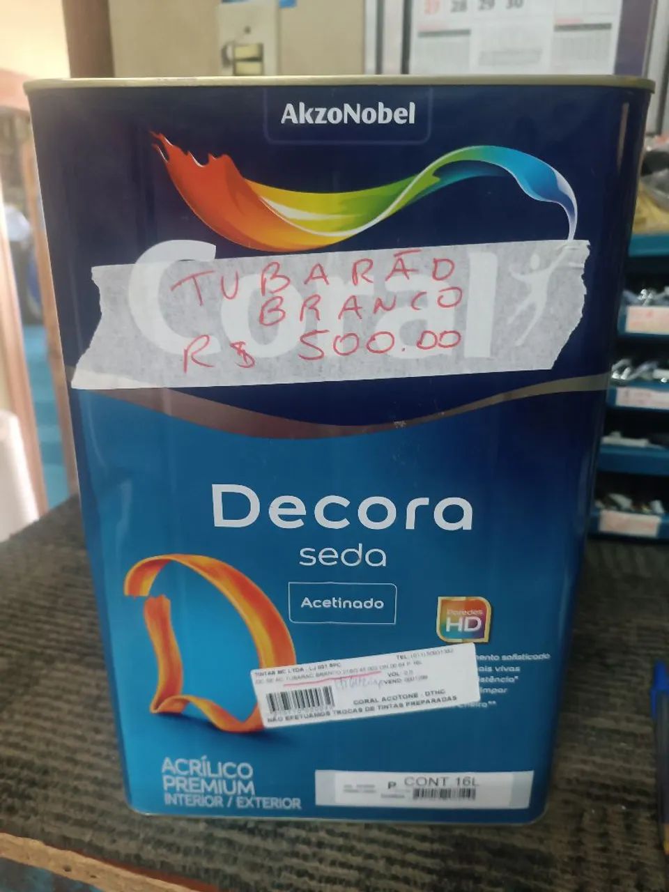 Tinta Acrílica Premium Decora Seda Branco 16L
