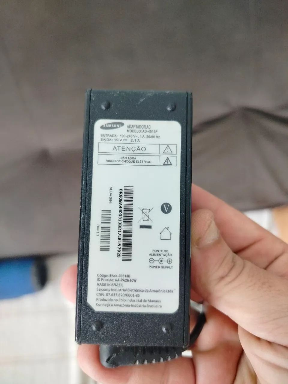 Carregado original Samsung para notebook! - Foto 2