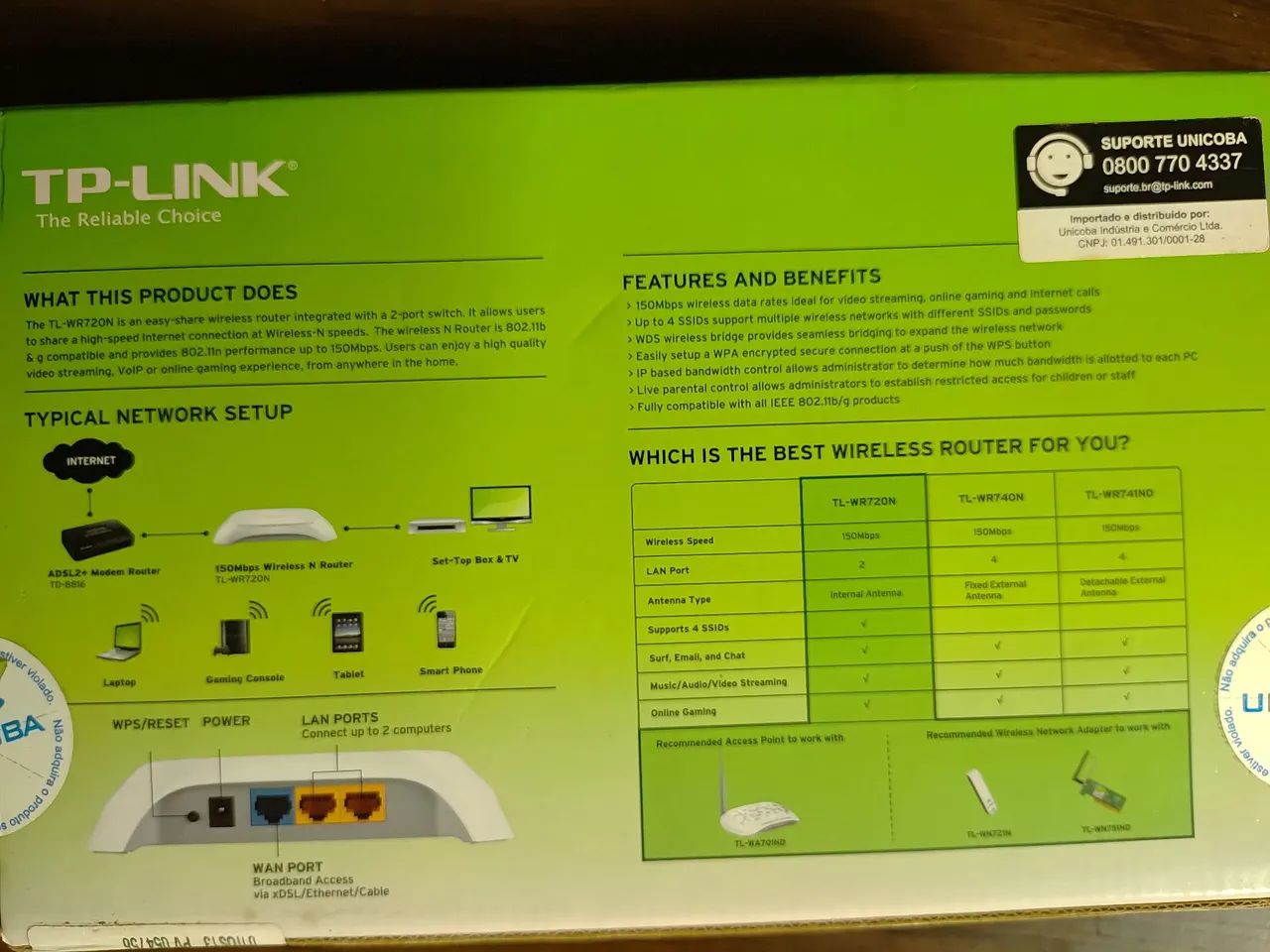 Roteador Wireless TP-LINK TL-WR720N - Foto 4