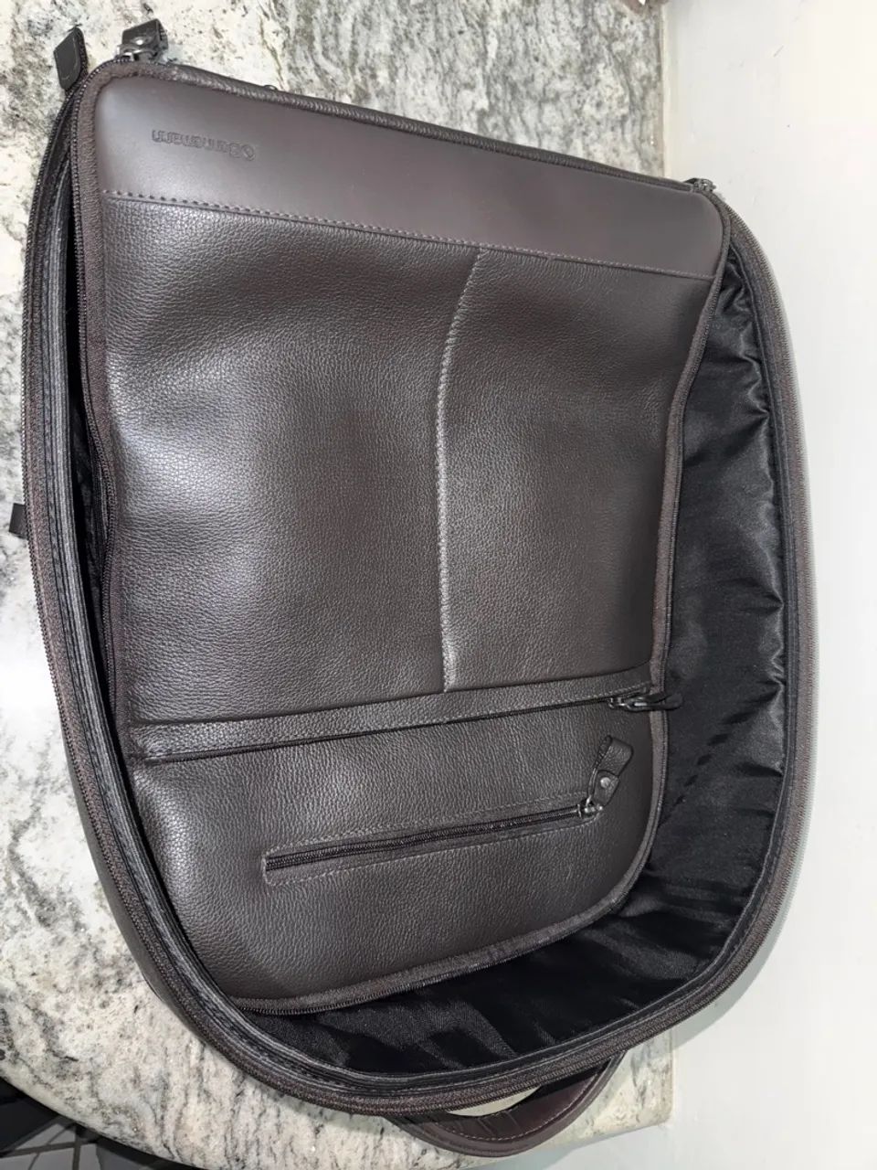 Mochila de Couro Marrom - Foto 3