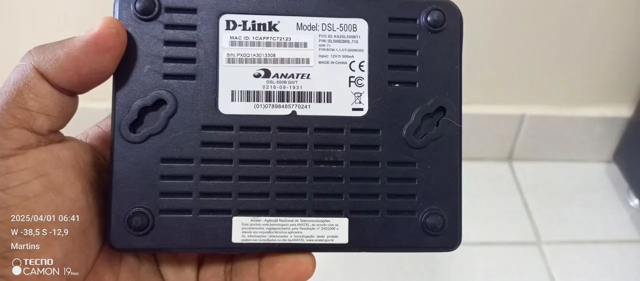 Roteador ADSL2/2+ DSL-2500E - Foto 3