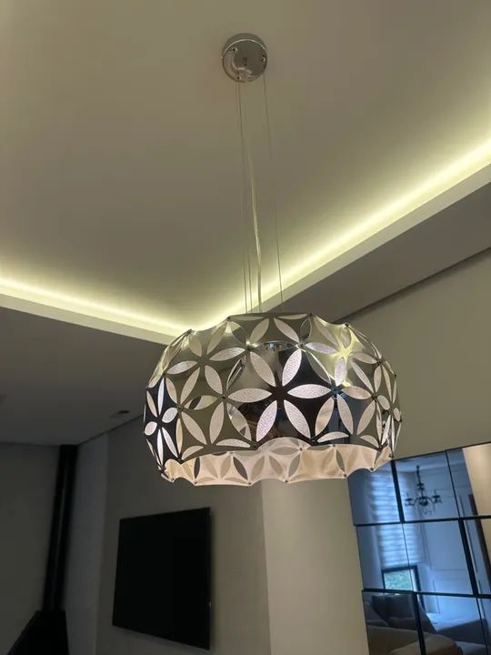 Pendente Espelhado - 3 lâmpadas. - Foto 3