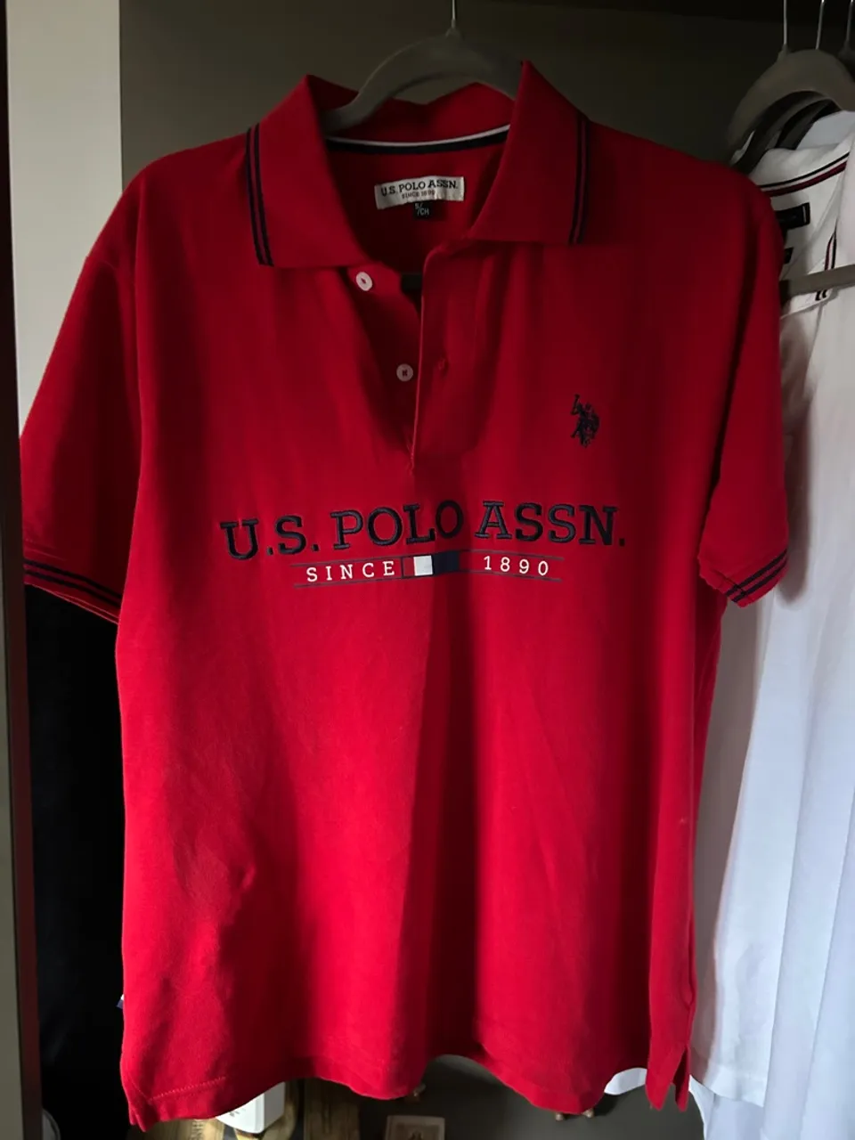 Camisa Polo U.S. Polo Assn. Vermelha - Original