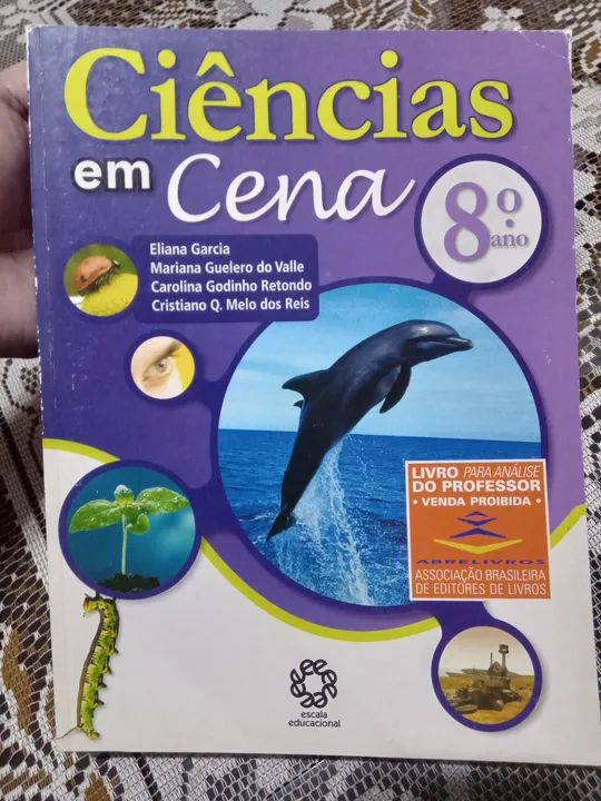 Livro didático Ciências em cena 8° ano editora escala educacional