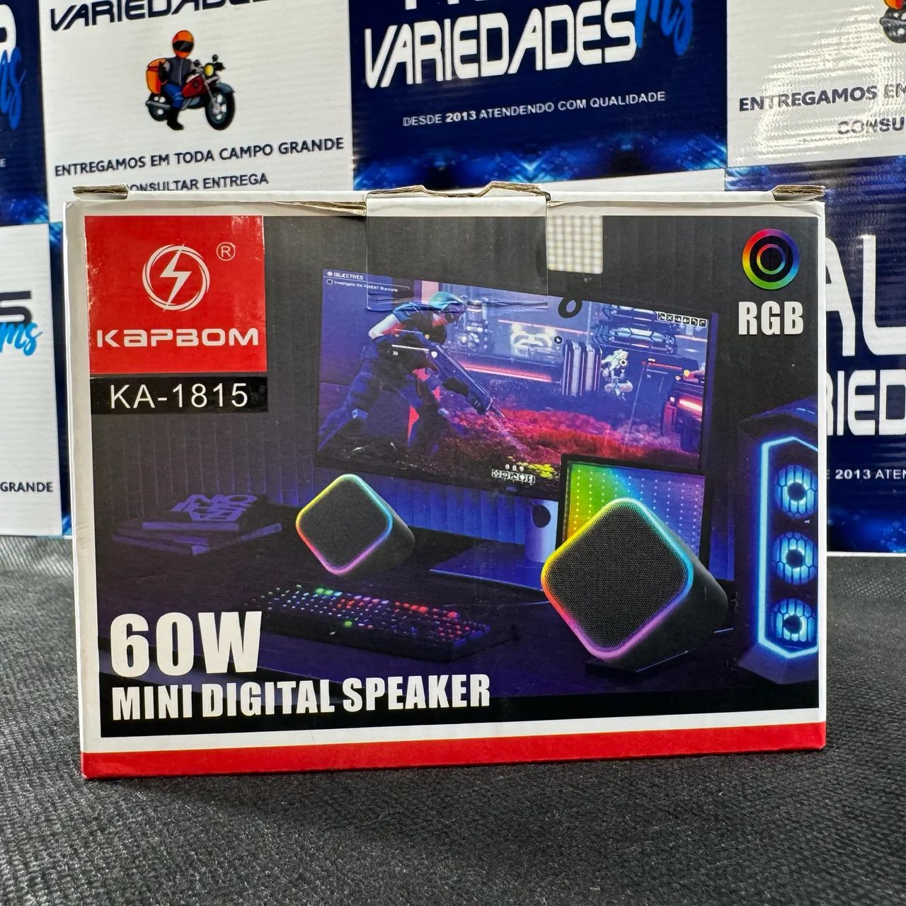 Caixa de som para notebook Pc computador com Led rgb - Foto 2