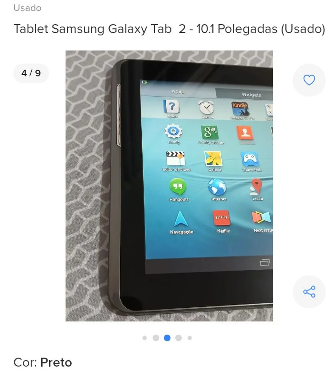 Tablet Samsung Galaxy Tab 2 - 10.1 Polegadas (Usado)