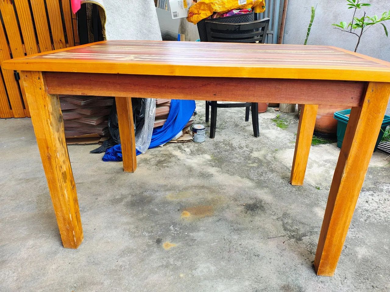 Lote Mesa de Jantar em Madeira Maciça - Foto 4