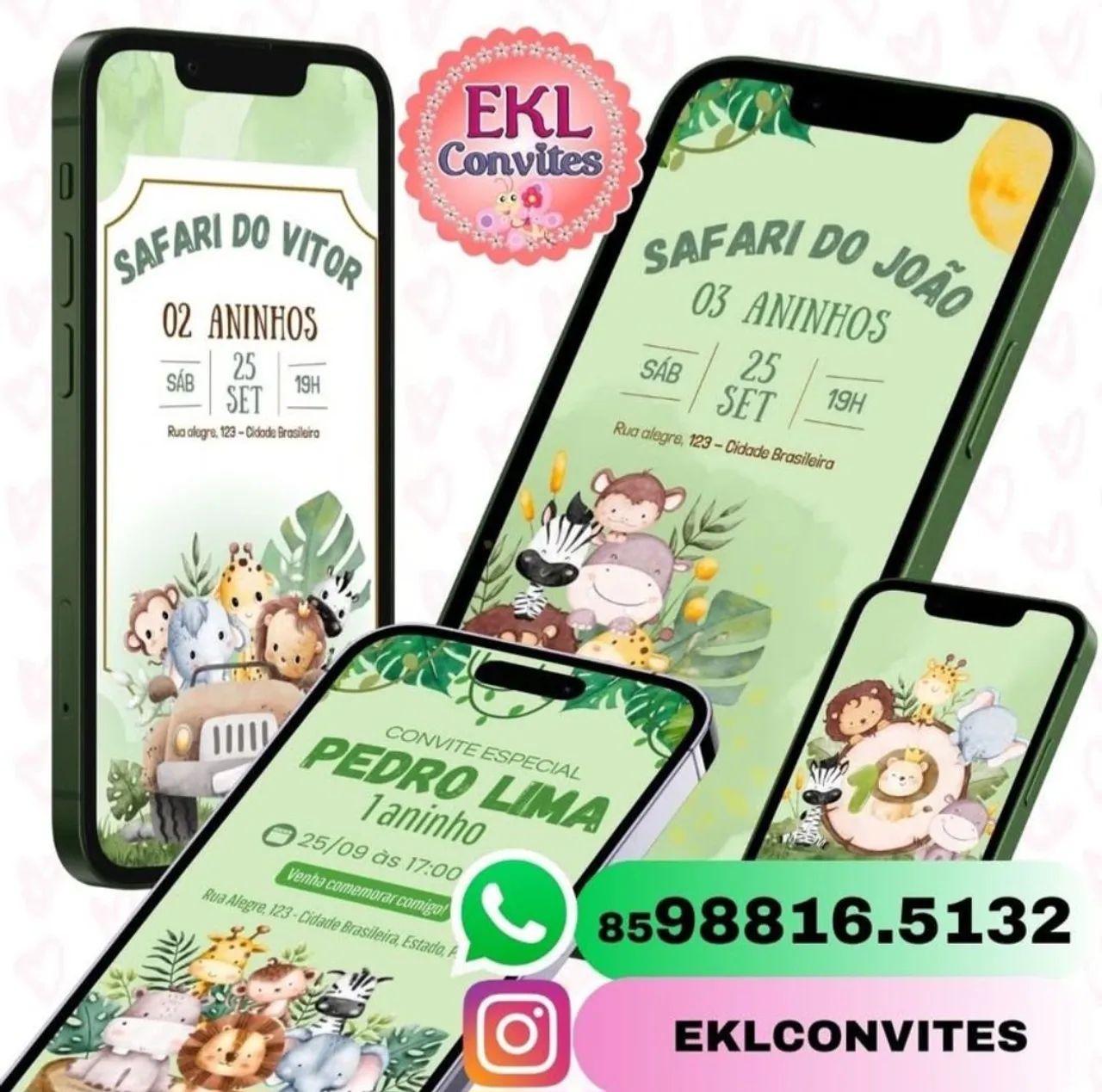 Convites personalizados infantis - todos os temas  - Foto 3