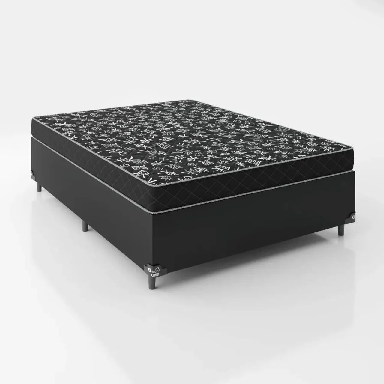  Cama box casal Conjunto Base com colchão  espuma D20  novo  - Foto 2