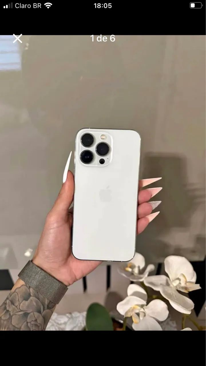 よーちゃん iPhone13pro 256GB white Somente hoje !iPhone 13 pro 256gb branco Igual novo Carregador