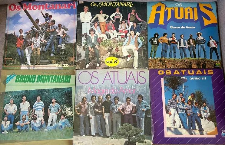 10 lps de vinil, os montanari + os Atuais