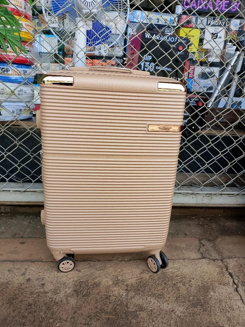 MALA BEGE 12KG (HONESTIDADE QUALIDADE ATAQUE ELETRÔNICOS)