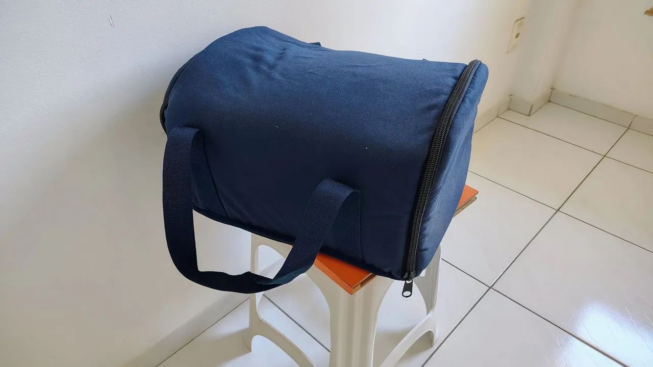 Casa e bolsa de transporte pet cachorro e gato