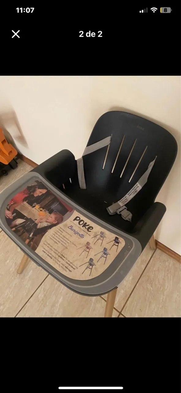 Cadeira de alimentação Poke Burigotto