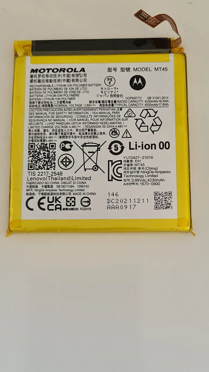 Bateria Original Moto edge 20 pro nova