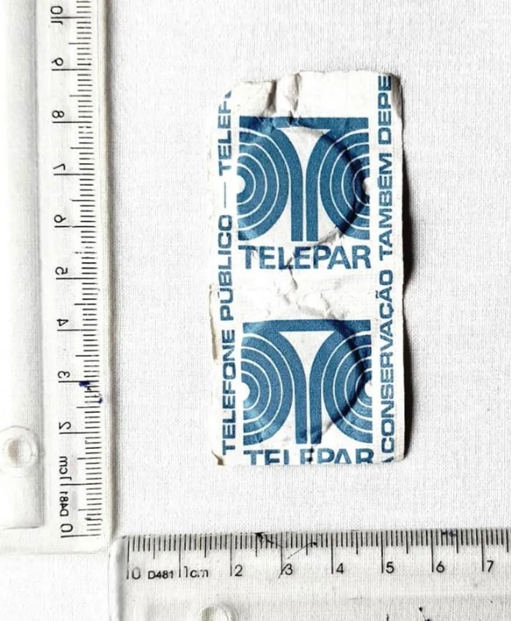 Colecionáveis - Fichas Telefônicas Antigas - 2 Unidades (Lacradas) - Anos 80