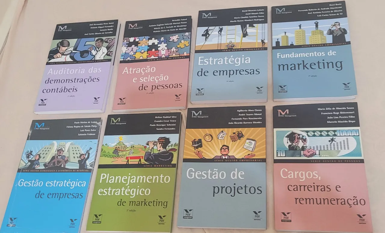 Coleção de Livros FGV - 8 livros