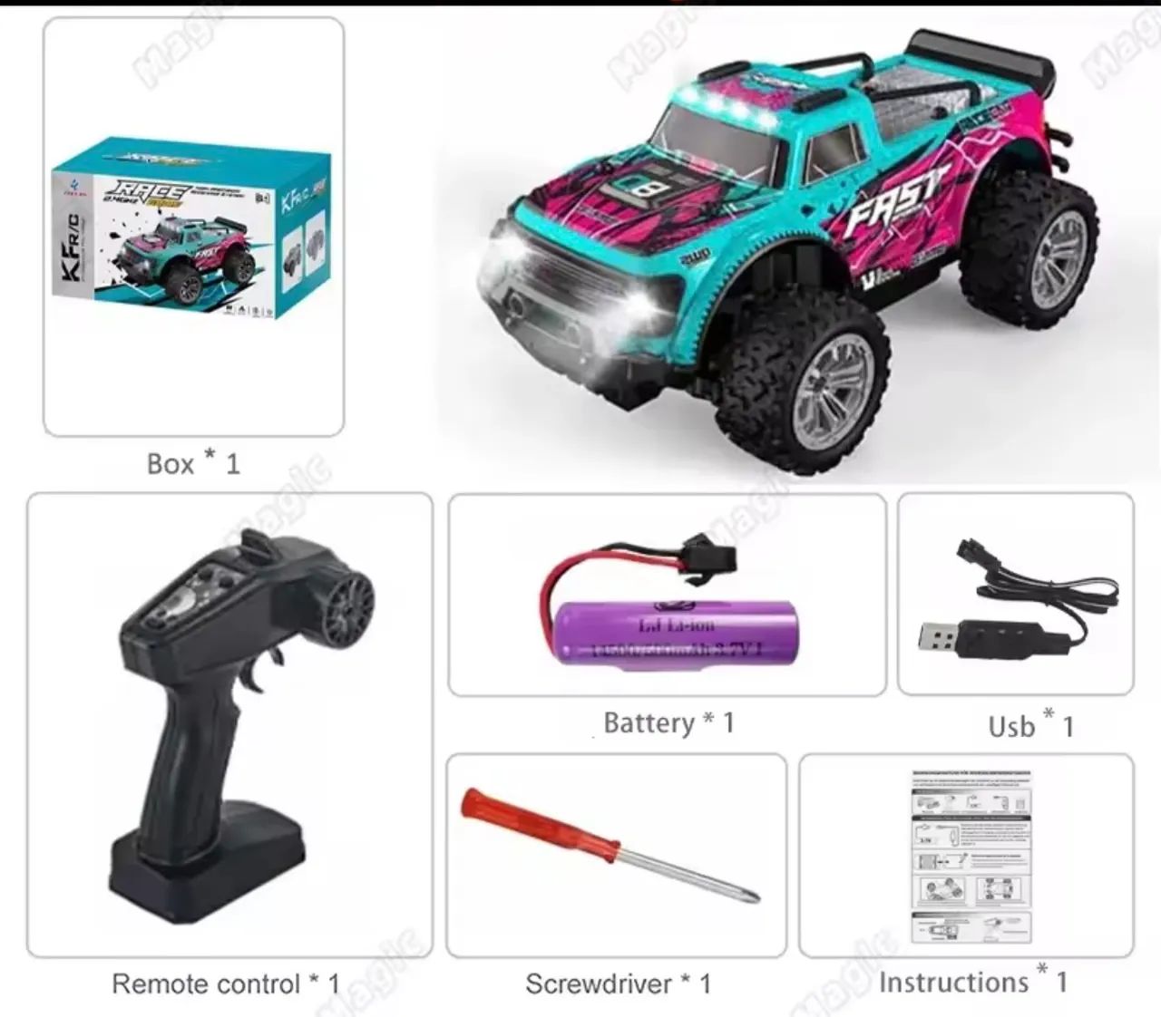 Carrinho de controle remoto Off-Road - Novo e Radical!