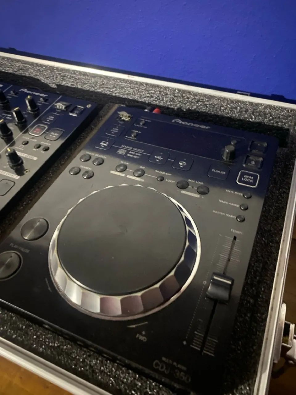 Conjunto Pioneer CDJ-350 + DJM-350 (com case) - Foto 4