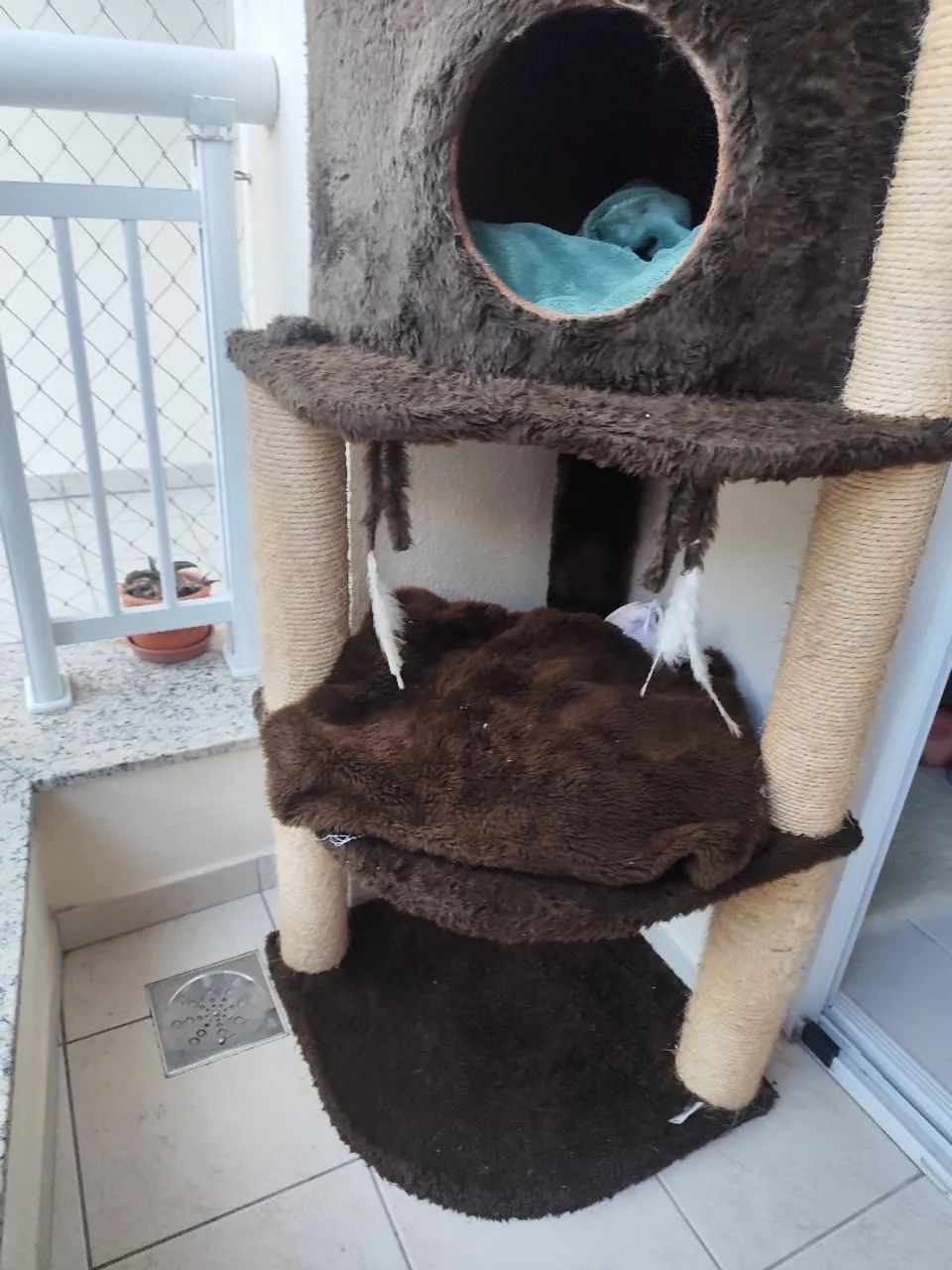 Arranhador Gatos marrom grande 64169212650243122