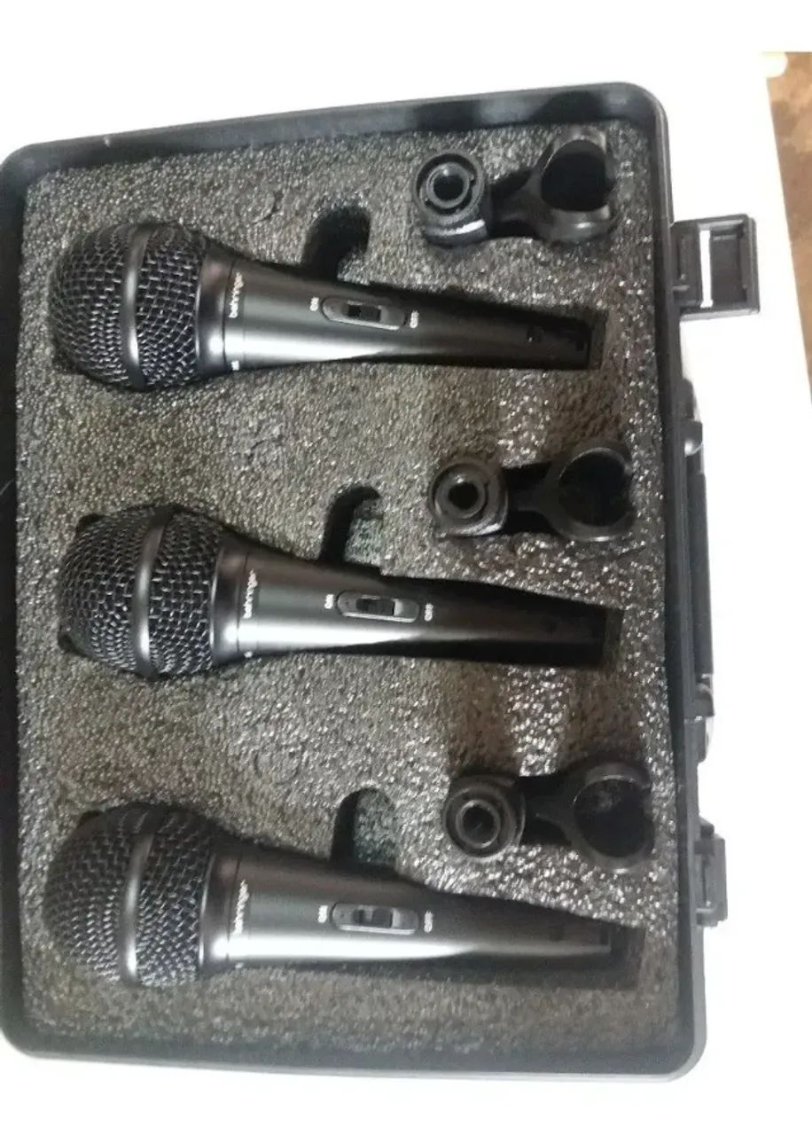 Kit Microfone Behringer Ultravoice XM1800S Dinâmico Supercardióide - Foto 4