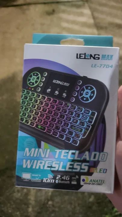 Teclado Mini Wireless para TV box 