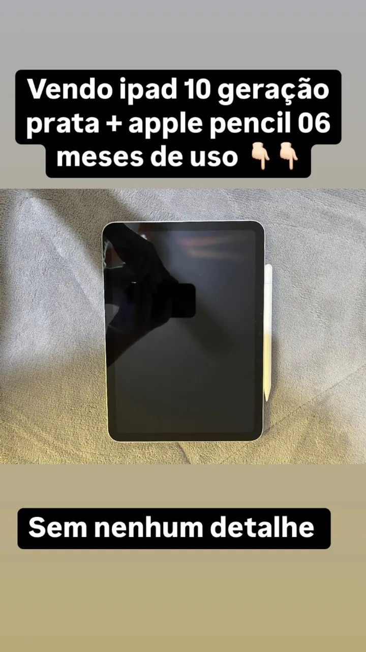 Ipad 10 Geração + Apple Pencil