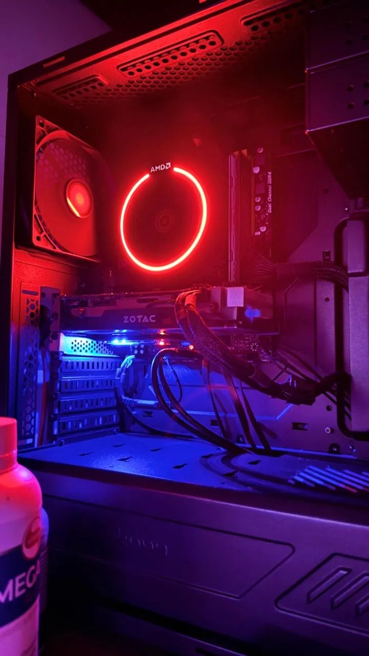 Pc Gamer Completo (PC, Mouse, Teclado e Monitor) Custo-benefício| Ryzen 7, Gtx 1060 6gb