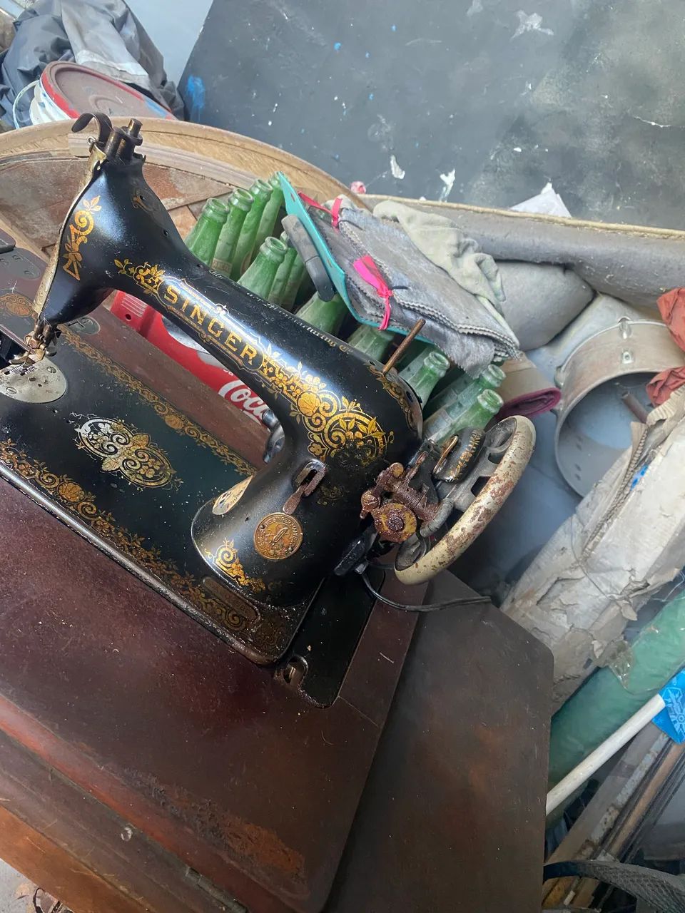 Máquina de costura antiga