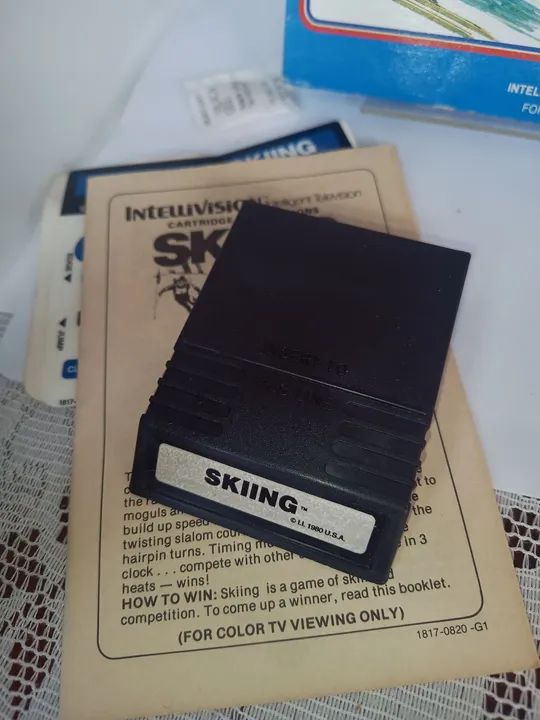 Jogo de Ski Intellivision - Cartucho Original Completo - Foto 2