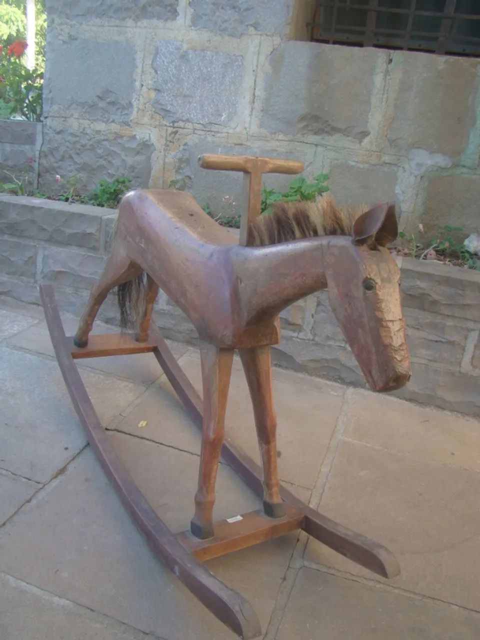 Cavalinho em madeira antigo peça alemã