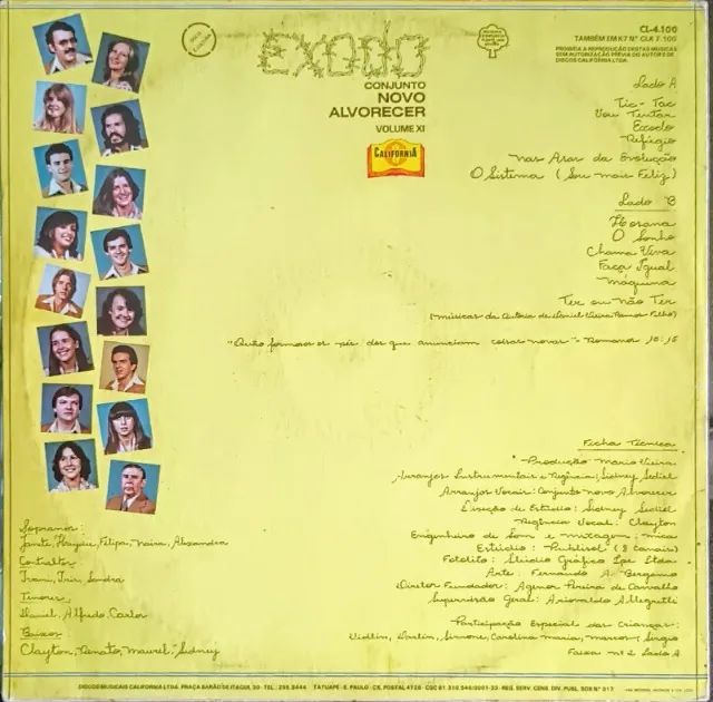 Lp Disco de Vinil Gospel Evangélico Conjunto Novo Alvorecer - Êxodo - Foto 2