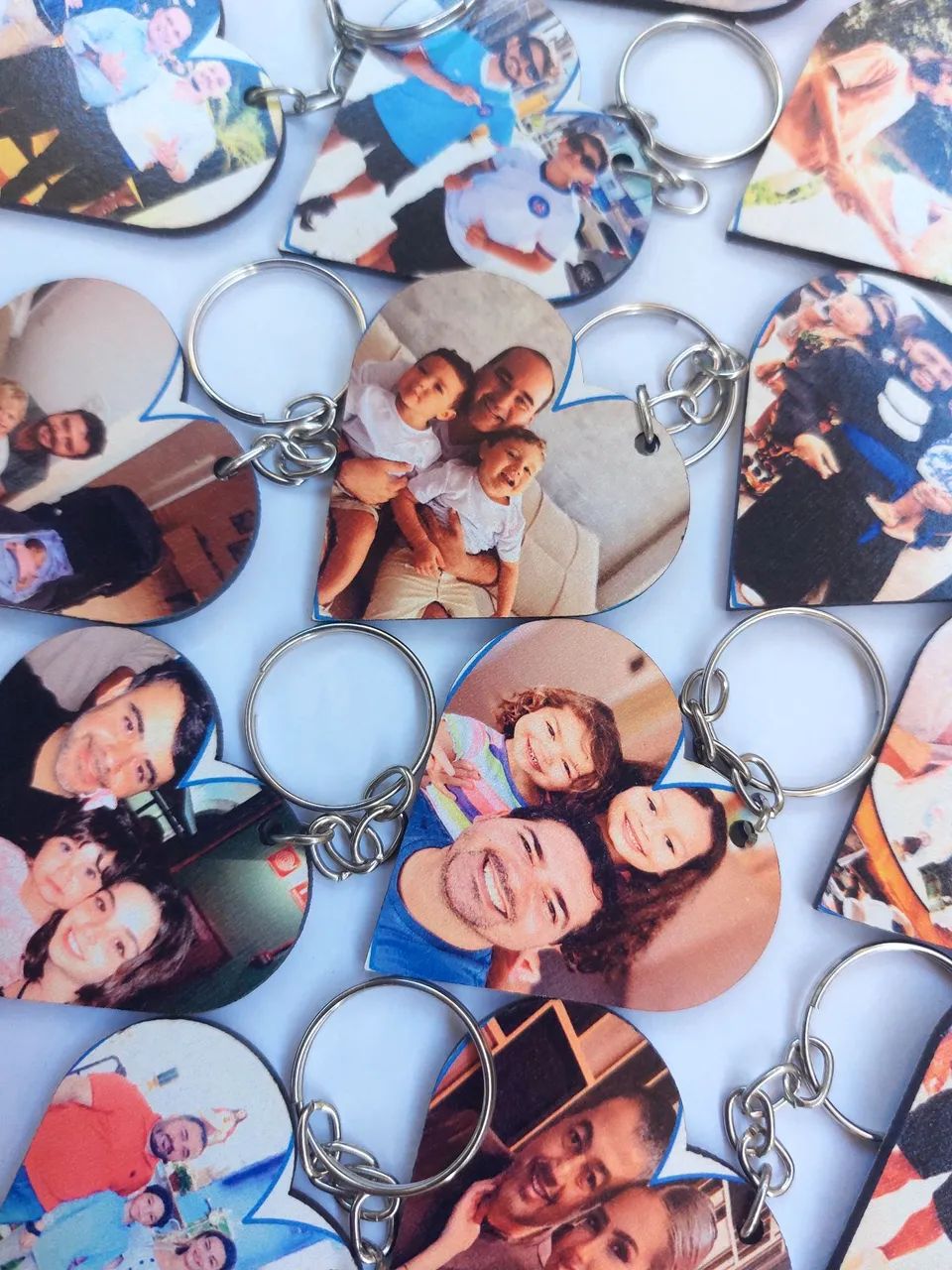 Chaveiro Mdf coração personalizad com foto  - Foto 3