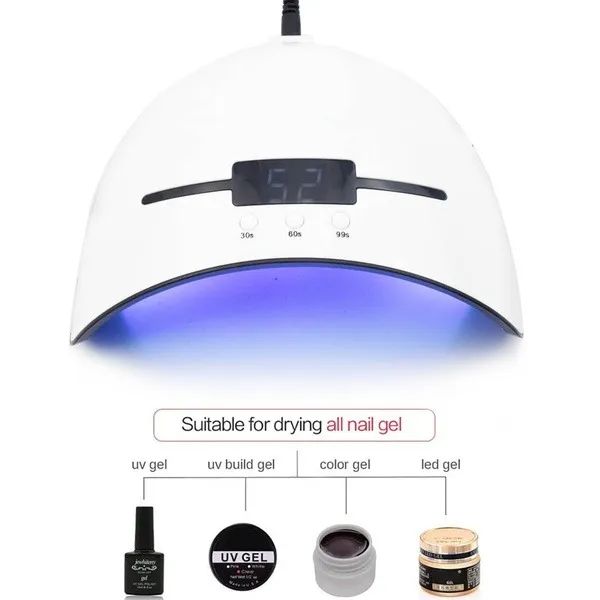 Mini Secador de Unhas UV/LED 36W com Temporizador, Sensor Automático e Entrada USB - Foto 3