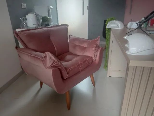 Poltrona Opala Premium Veludo Nova - Foto 5