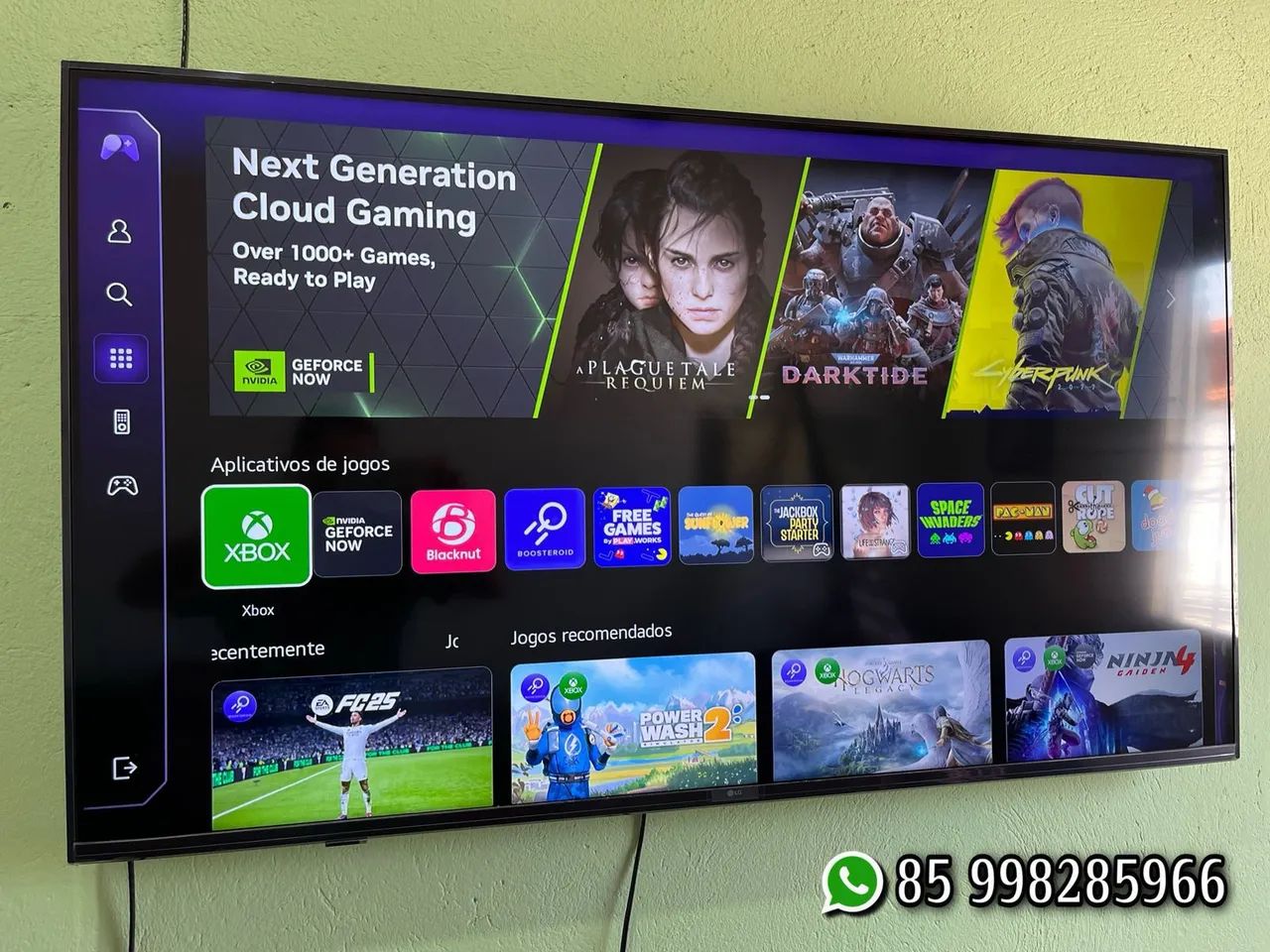 Smart LG 50 polegadas 4k com Xbox integrado nova 