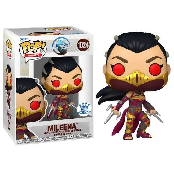 Funko Pop! Mortal Kombat: Mileena 1024 - Games Funkoshop 5000 Peças Exclusivo RARO.