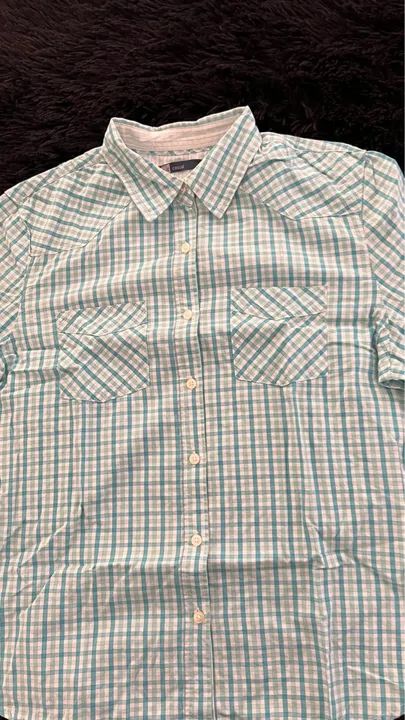 Camisa social xadrez verde e branca - tamanho M - Foto 2