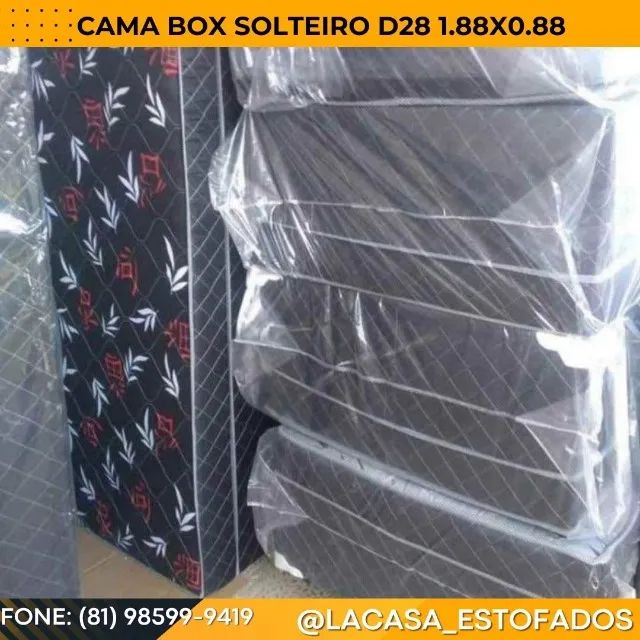 Cama box Solteiro - Lacrada D28
