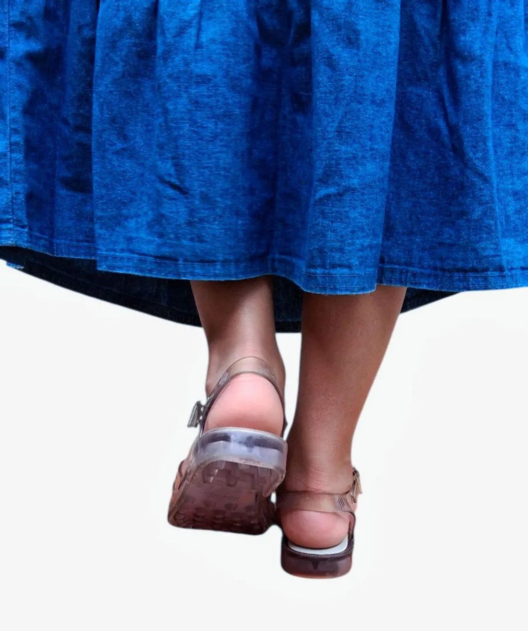 Linda Sandália Melissa Transparente para Meninas - TAM 33/34 - Foto 4