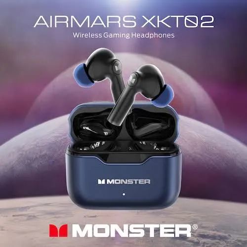 Monster kxt 02 Tws-fone intra-auricular Azul metálico Bluetooth 5.3 PROMOÇÃO  - Foto 6