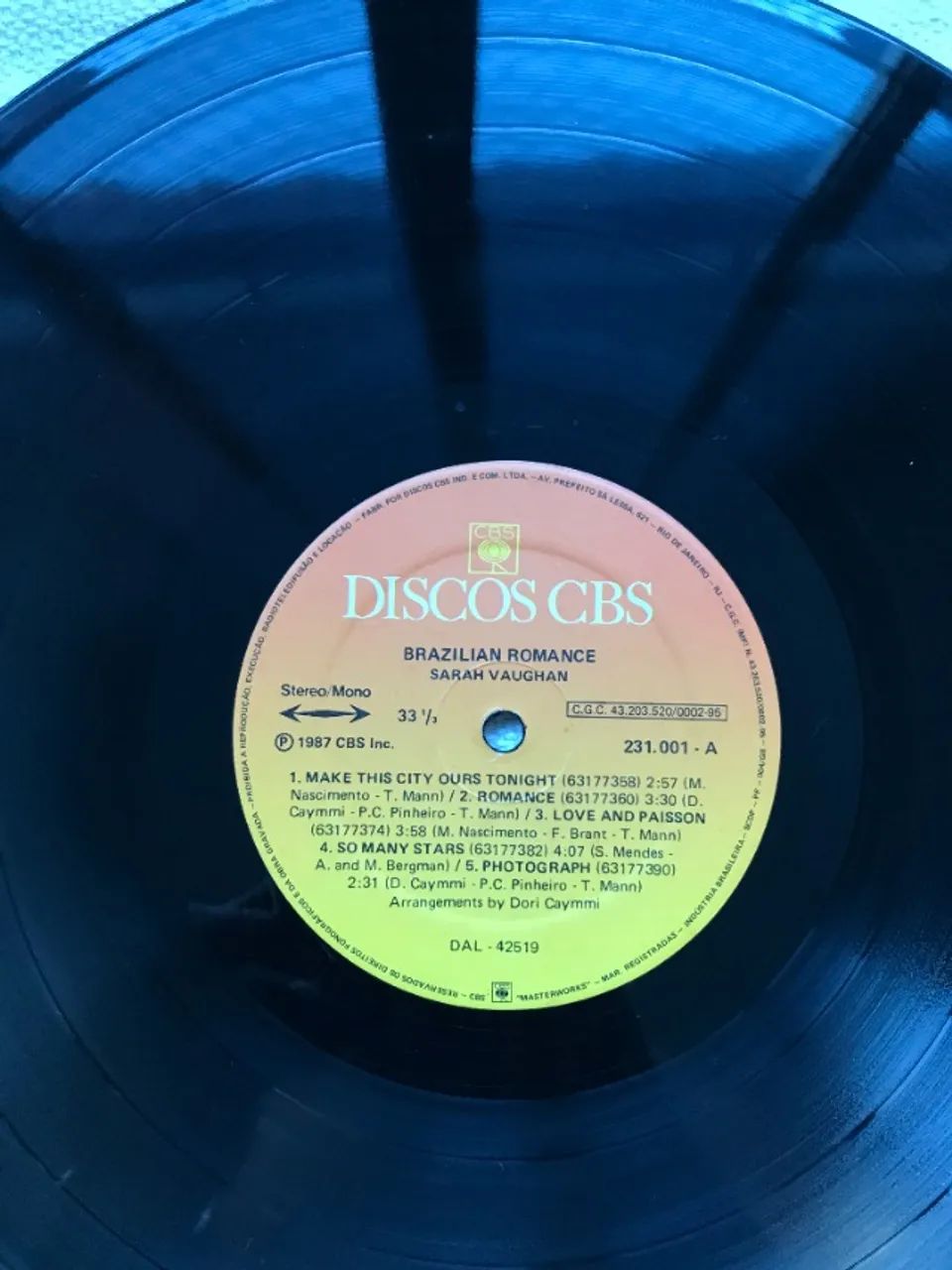 Disco Sarah Vaughan - Brazilian Romance - Foto 3